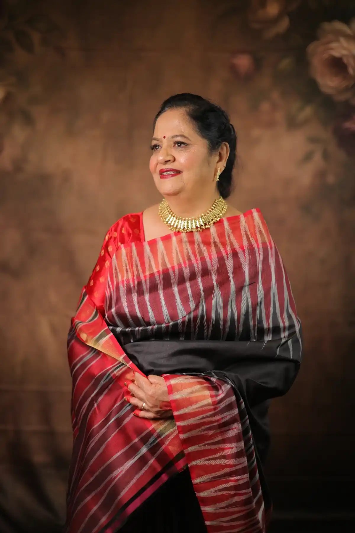 Raktadanti — Bishnupuri Gadwal Silk Saree