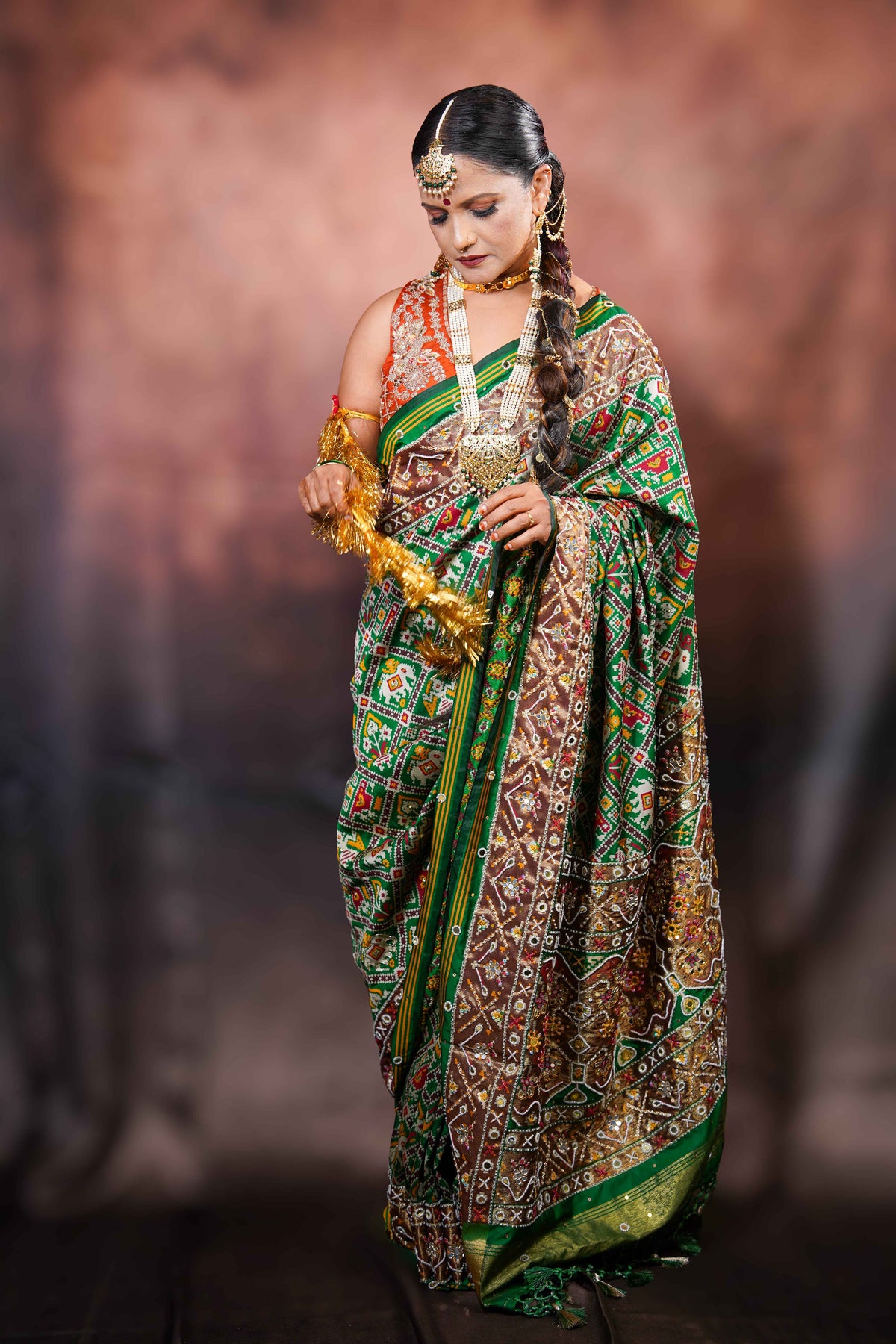 Patrangi — Patola Silk Saree with Embellished Work