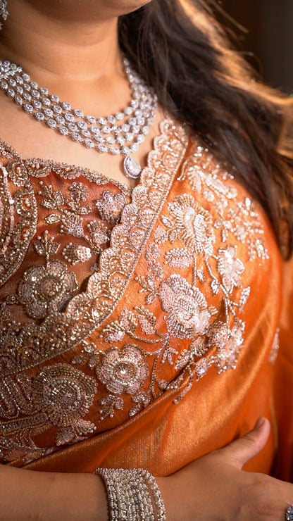 Copper Charm — Party & Reception Wear Saree