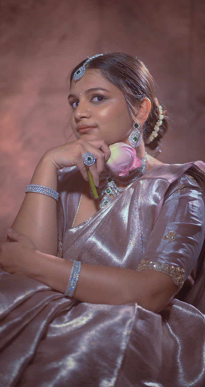 Gulabahār — Densely Woven Zari Mulberry Silk Saree