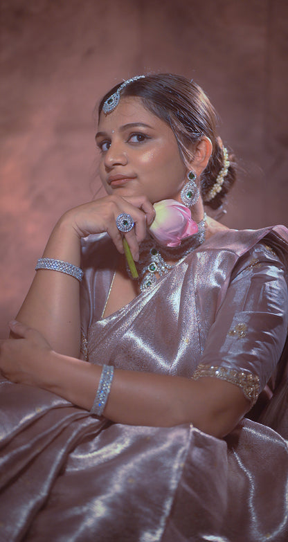 Gulabahār — Densely Woven Zari Mulberry Silk Saree