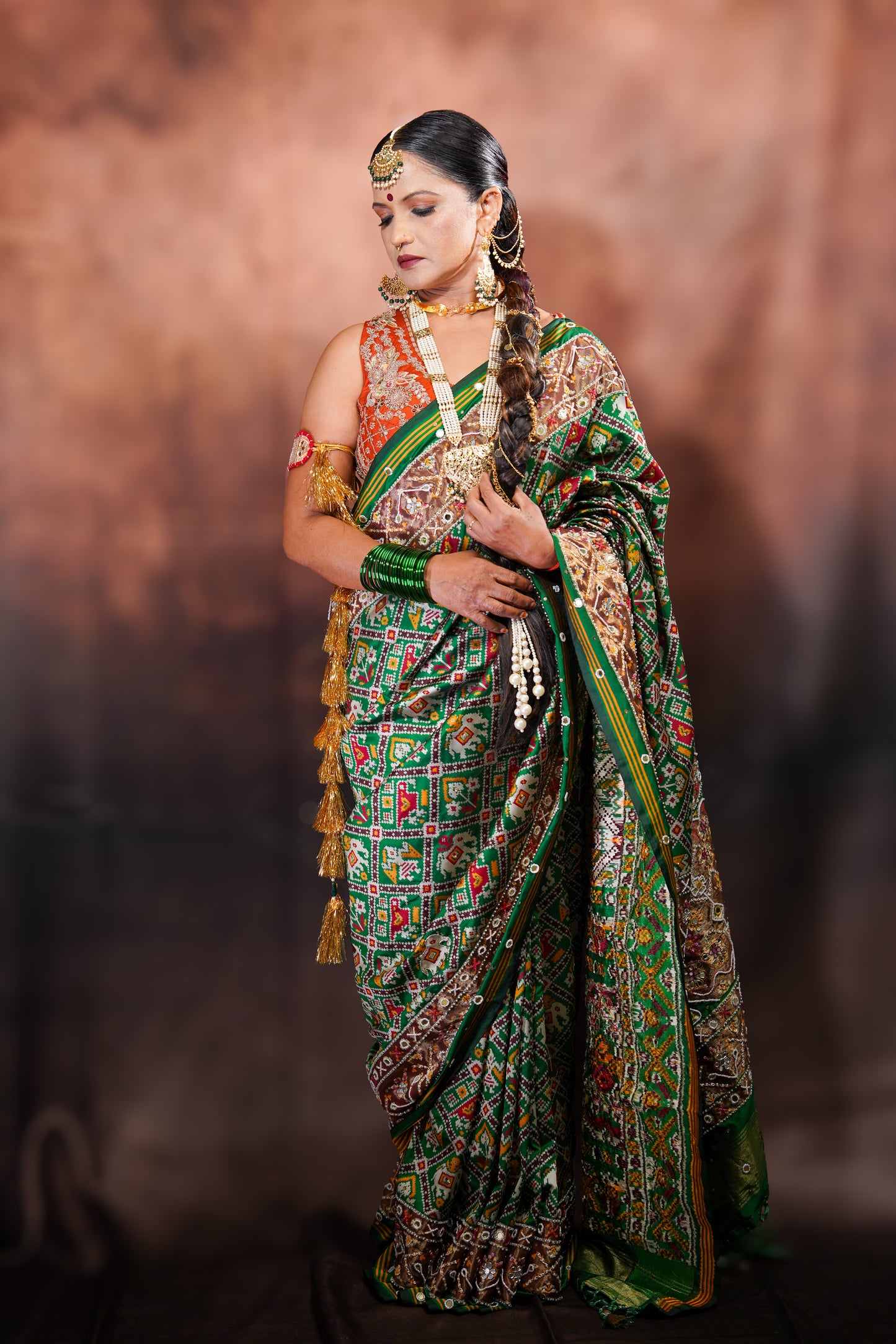 Patrangi — Patola Silk Saree with Embellished Work