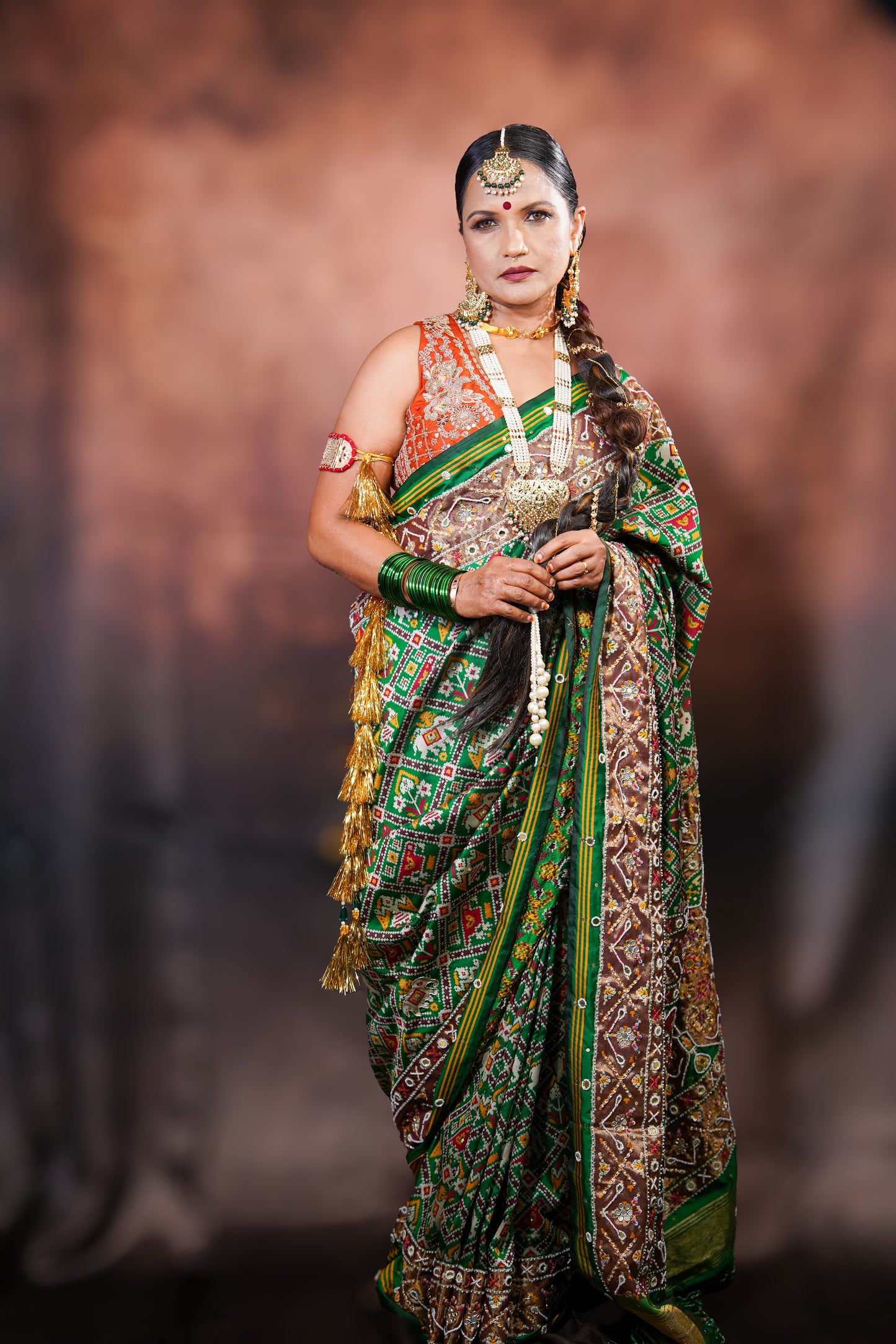 Patrangi — Patola Silk Saree with Embellished Work