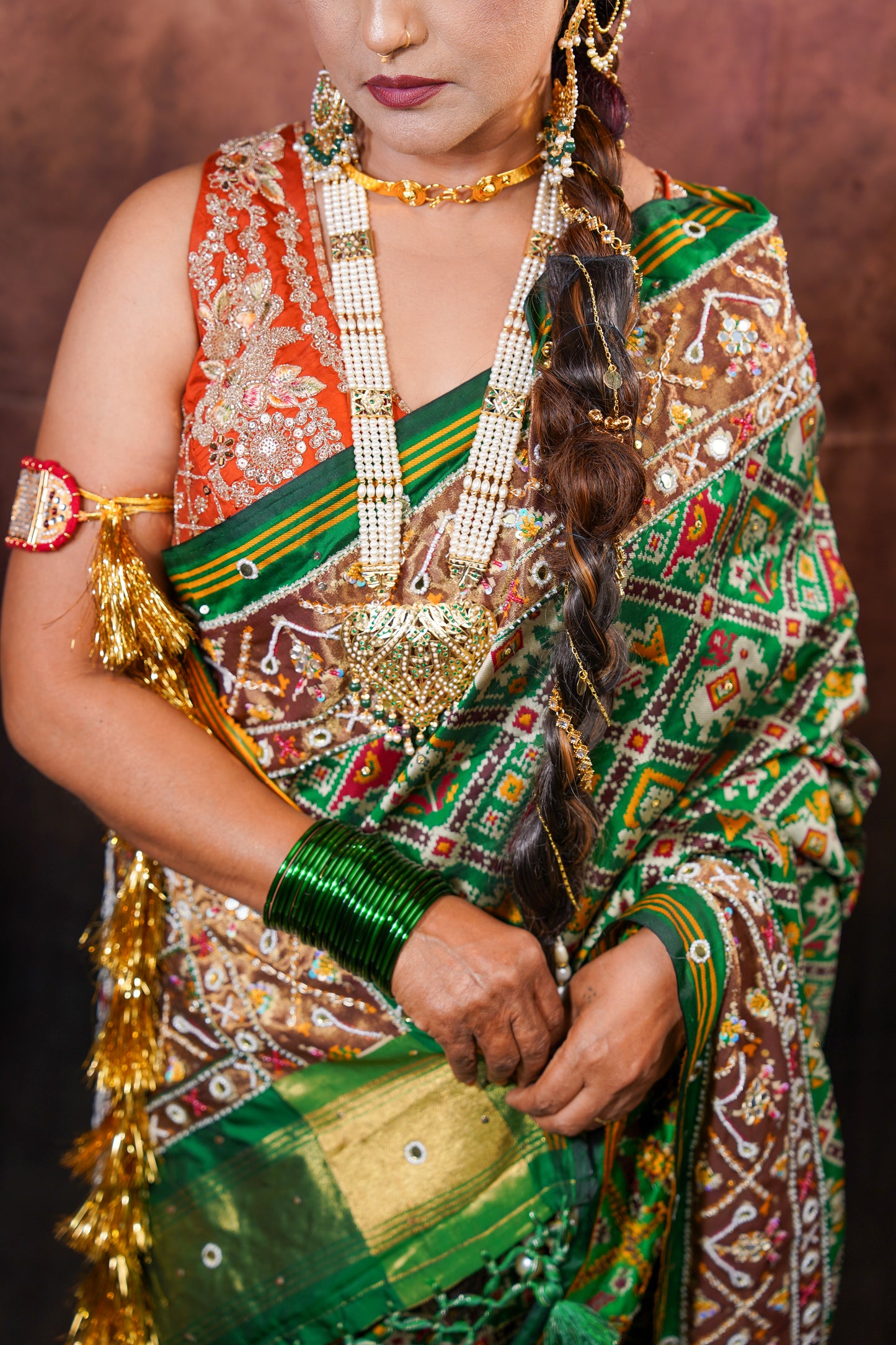 Patrangi — Patola Silk Saree with Embellished Work