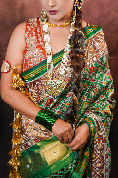 Patrangi — Patola Silk Saree with Embellished Work