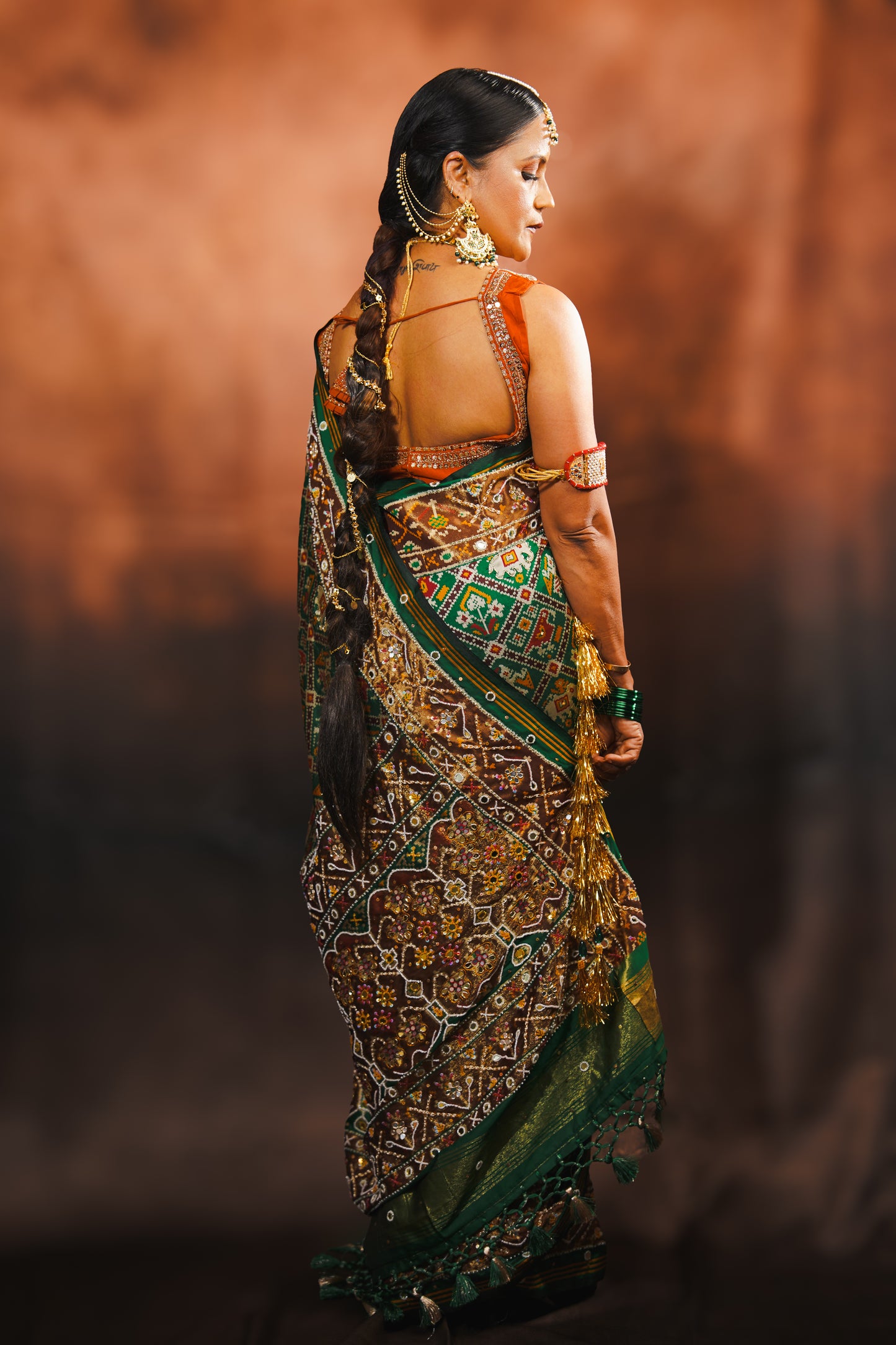 Patrangi — Patola Silk Saree with Embellished Work