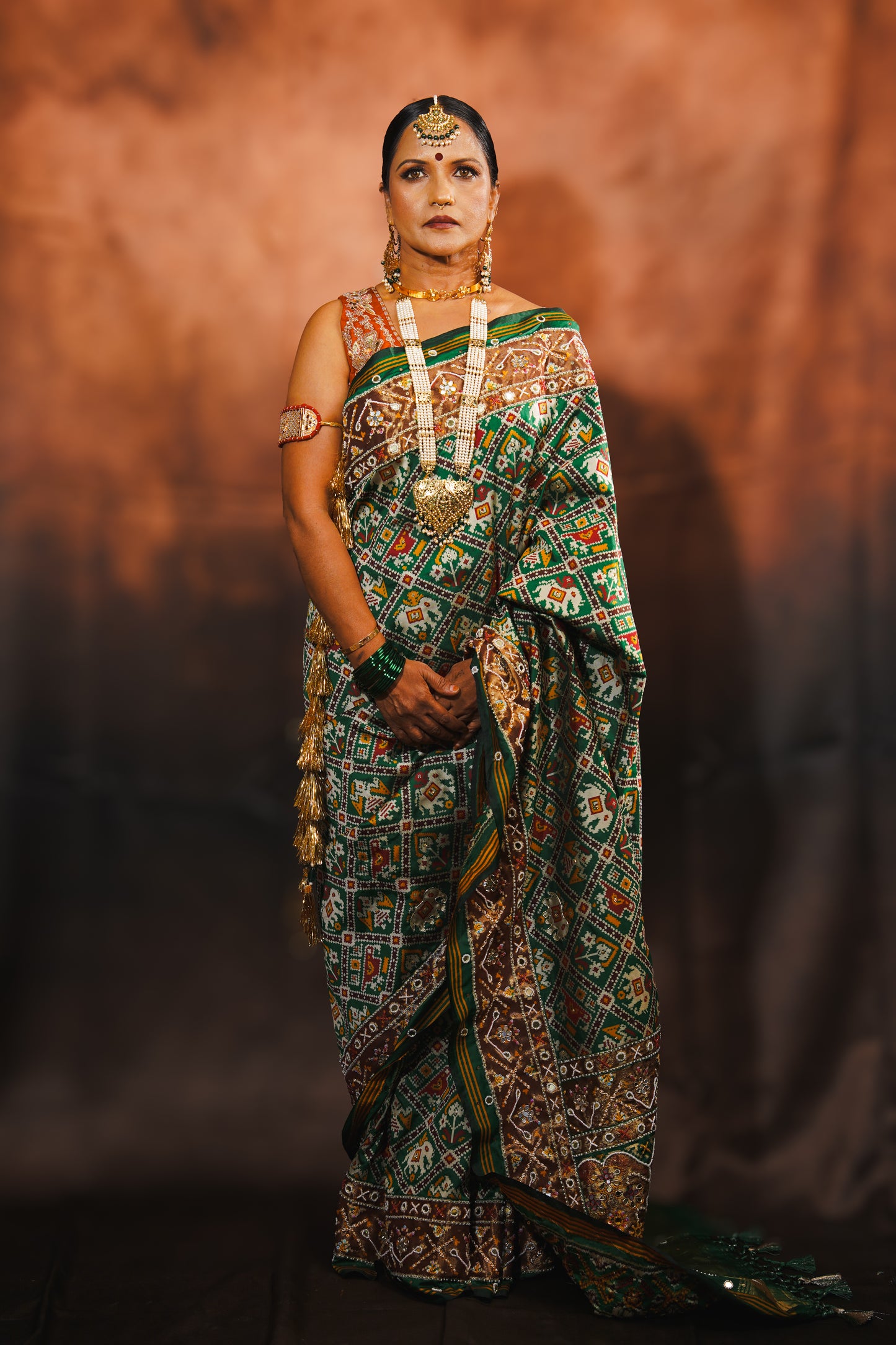 Patrangi — Patola Silk Saree with Embellished Work