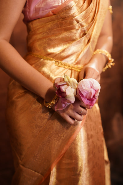 Kanapushpam — Densely Woven Zari Mulberry Silk Saree
