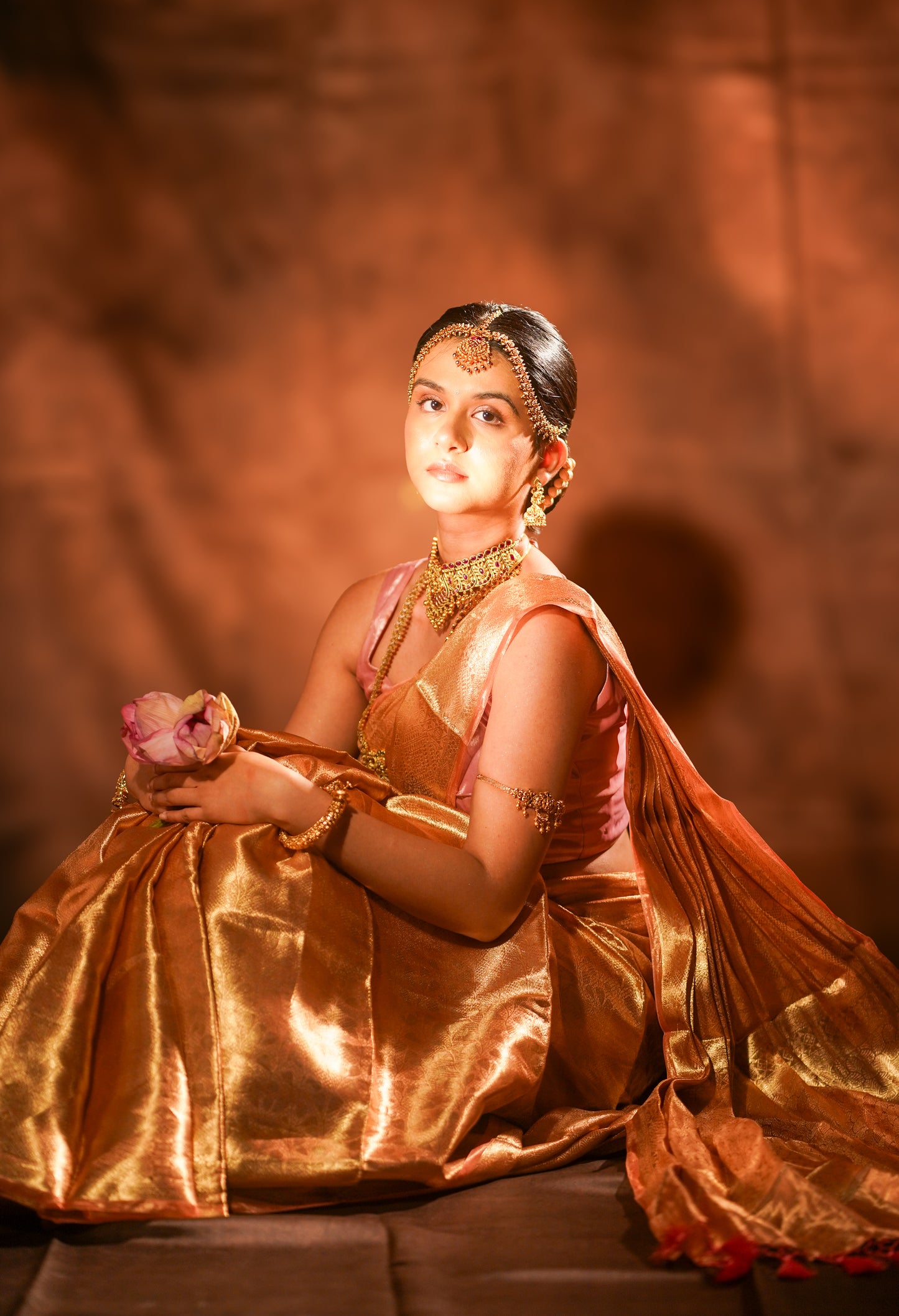 Kanapushpam — Densely Woven Zari Mulberry Silk Saree