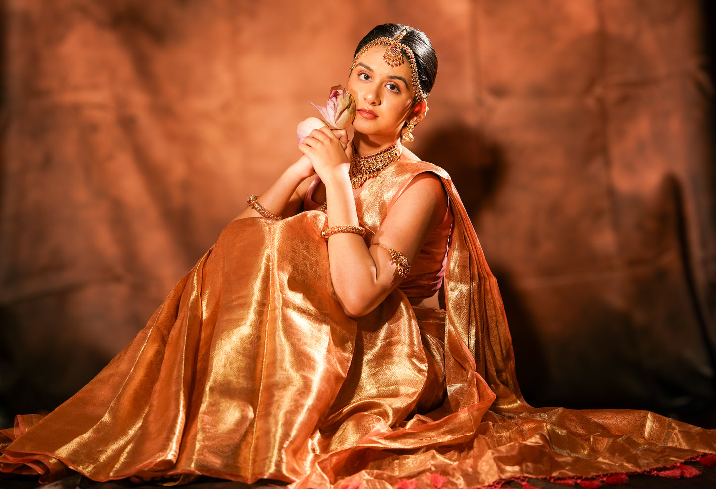 Kanapushpam — Densely Woven Zari Mulberry Silk Saree