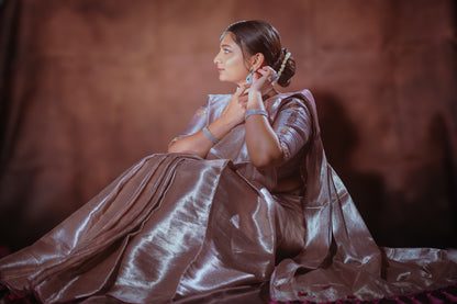 Gulabahār — Densely Woven Zari Mulberry Silk Saree