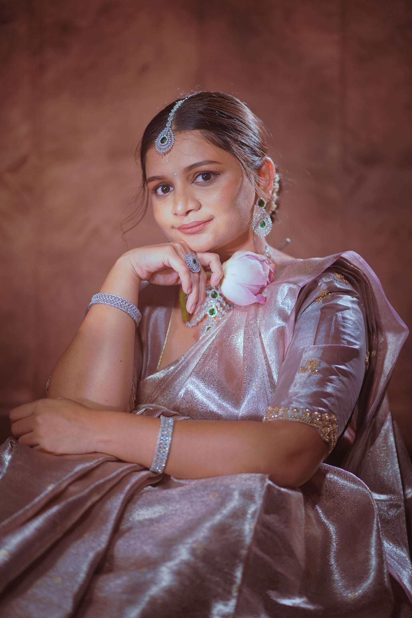 Gulabahār — Densely Woven Zari Mulberry Silk Saree
