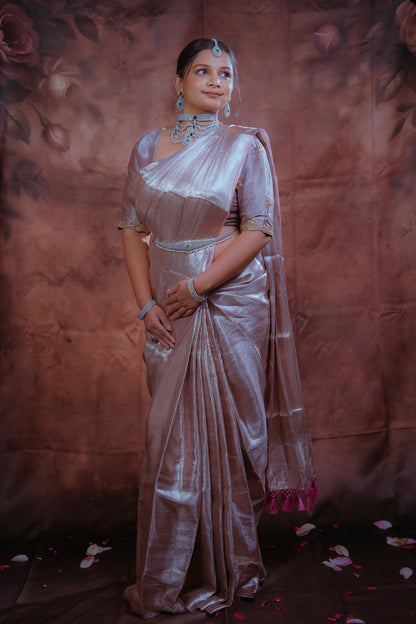Gulabahār — Densely Woven Zari Mulberry Silk Saree