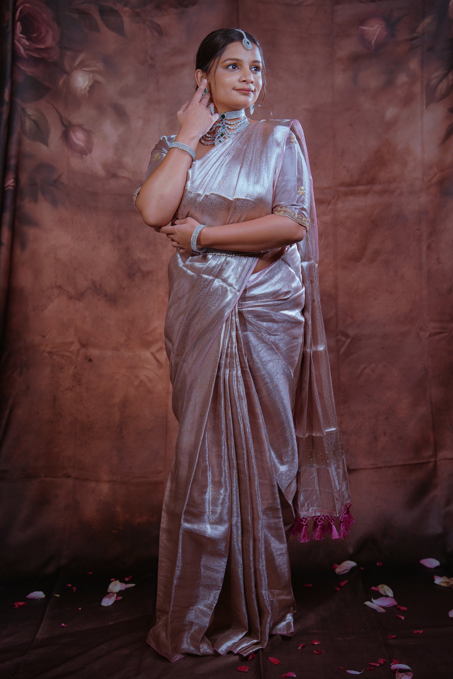 Gulabahār — Densely Woven Zari Mulberry Silk Saree