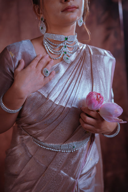 Gulabahār — Densely Woven Zari Mulberry Silk Saree
