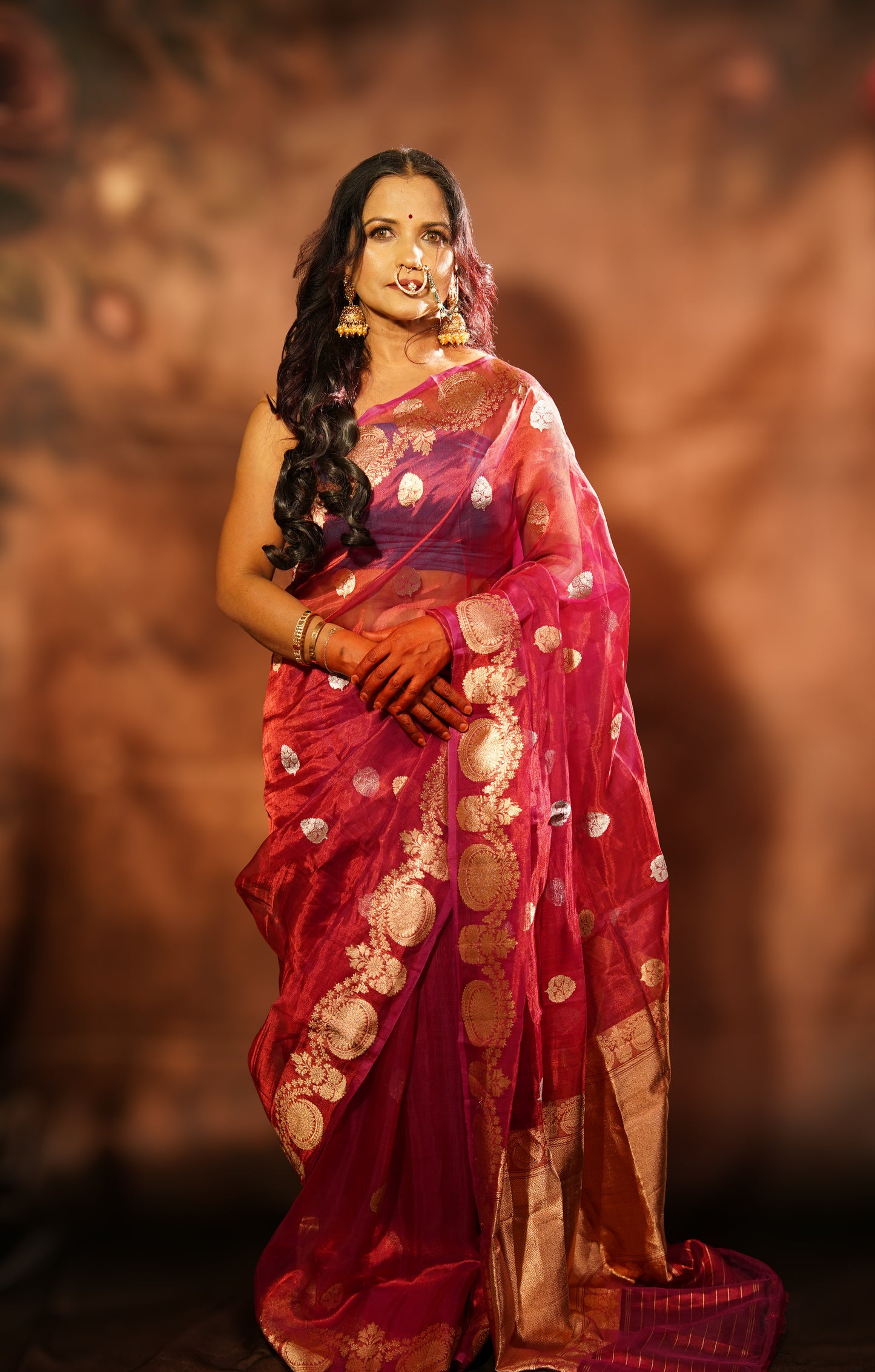 Rakthavarna — Red Chanderi Silk Saree