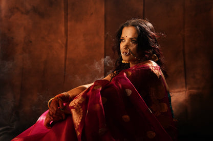 Rakthavarna — Red Chanderi Silk Saree