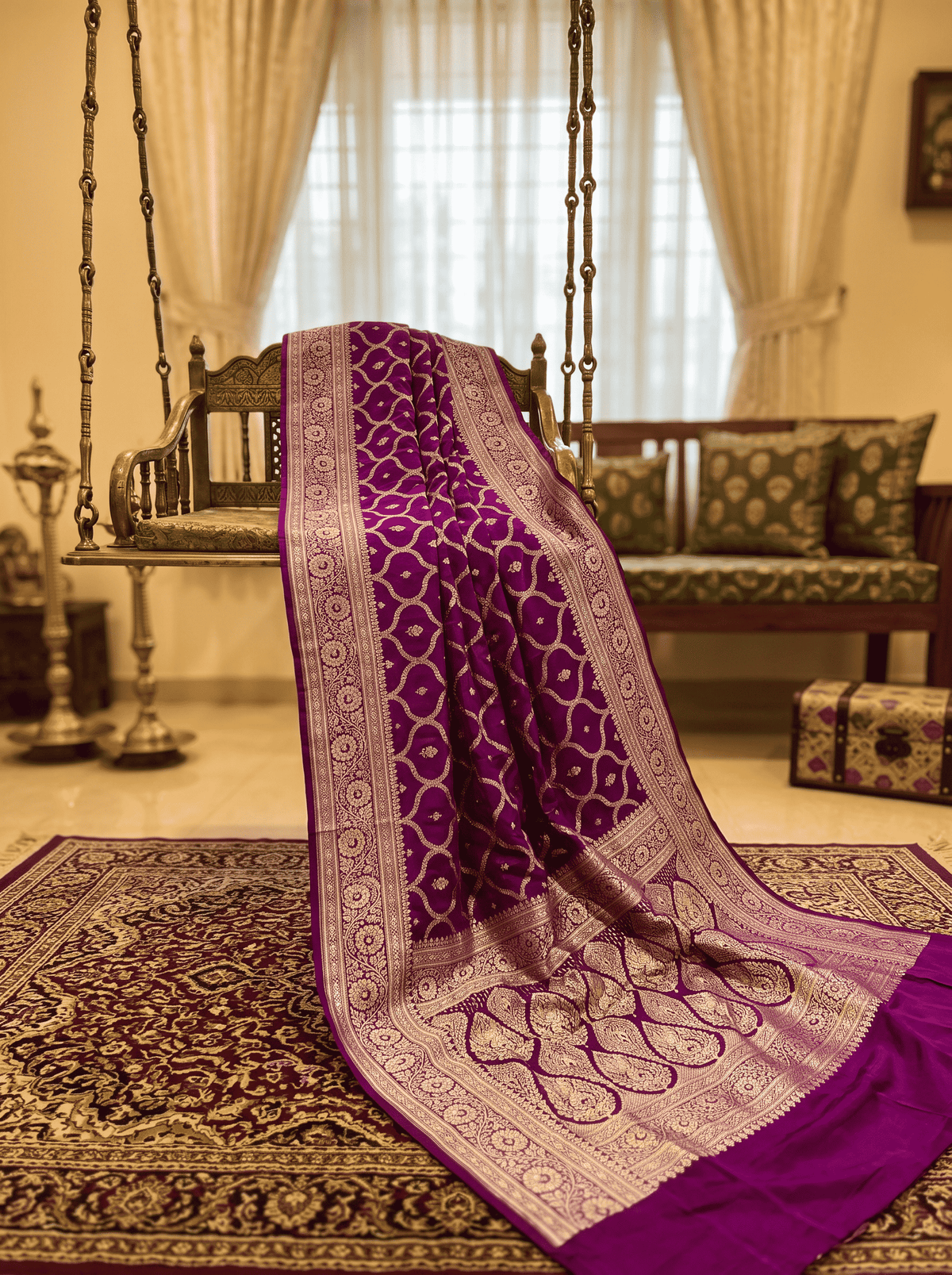 Rajnigandha — Katan Rangkat Banarasi Saree