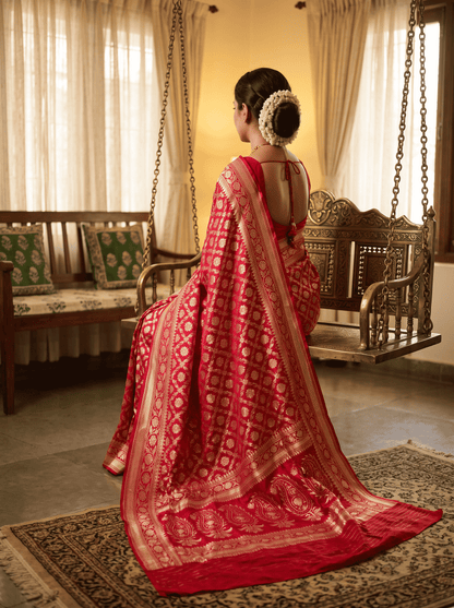 Pushpavati — Pure Katan Silk Banarasi Saree