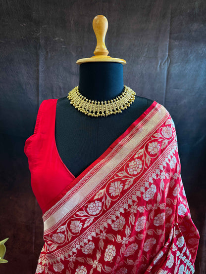 Pushpavati — Pure Katan Silk Banarasi Saree