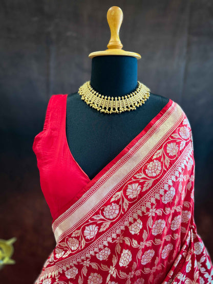 Pushpavati — Pure Katan Silk Banarasi Saree