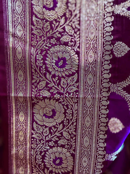Rajnigandha — Katan Rangkat Banarasi Saree