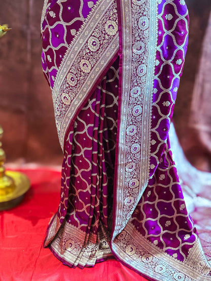 Rajnigandha — Katan Rangkat Banarasi Saree