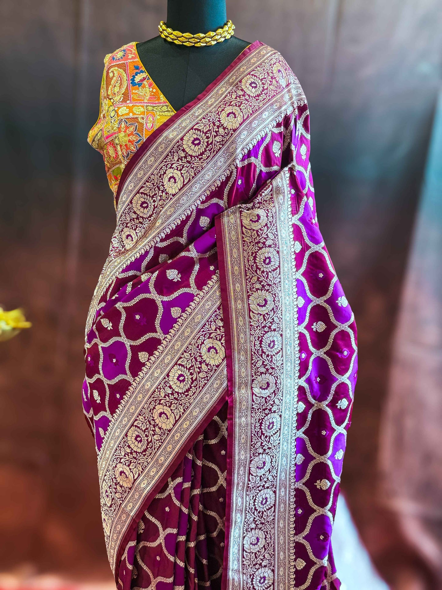 Rajnigandha — Katan Rangkat Banarasi Saree