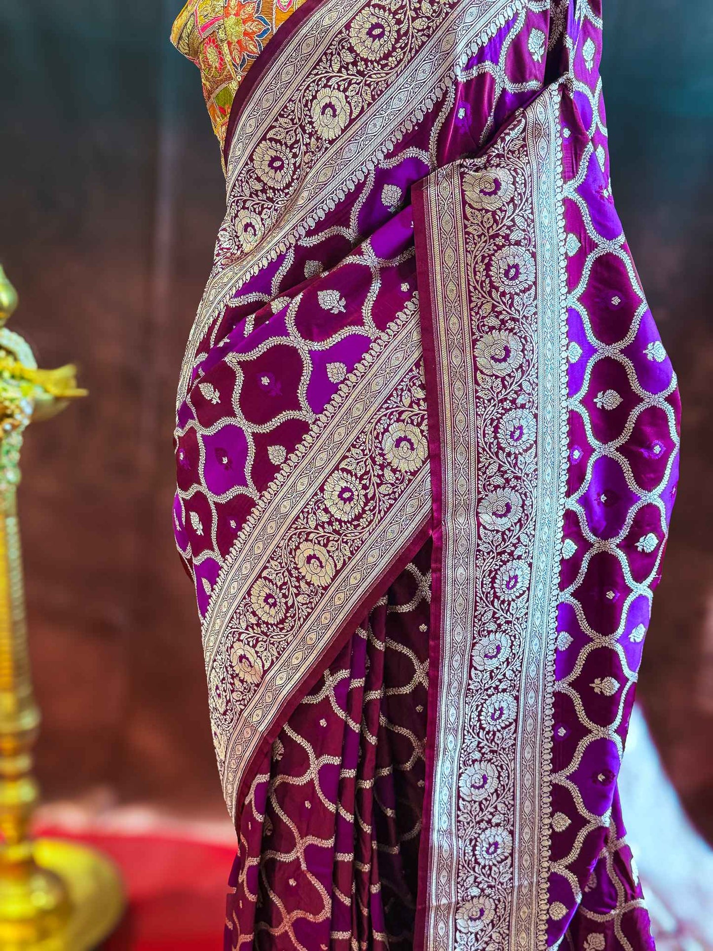 Rajnigandha — Katan Rangkat Banarasi Saree