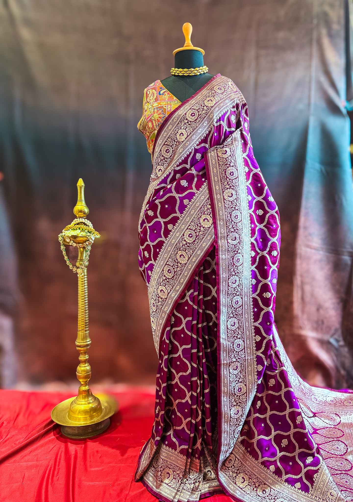 Rajnigandha — Katan Rangkat Banarasi Saree