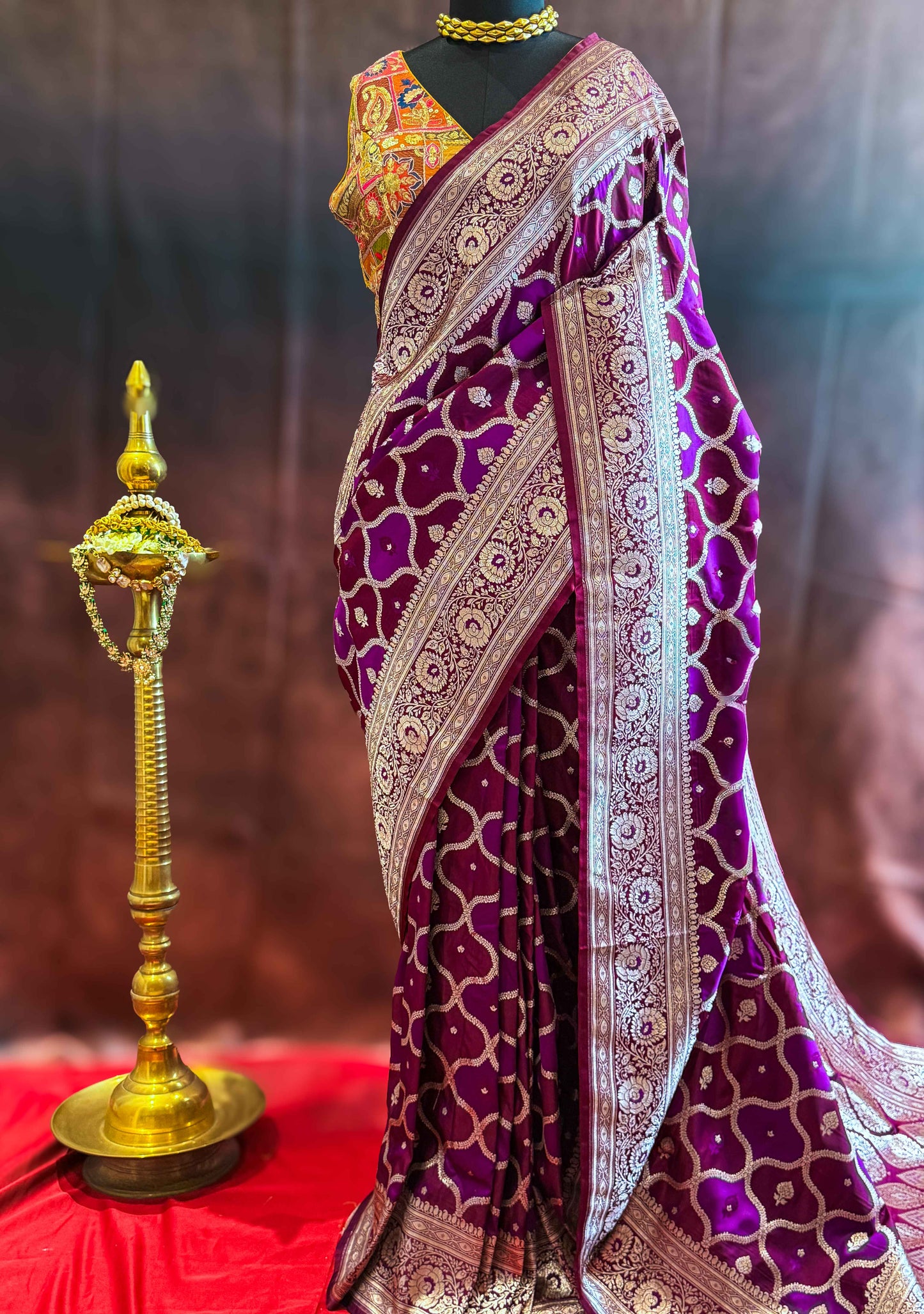 Rajnigandha — Katan Rangkat Banarasi Saree